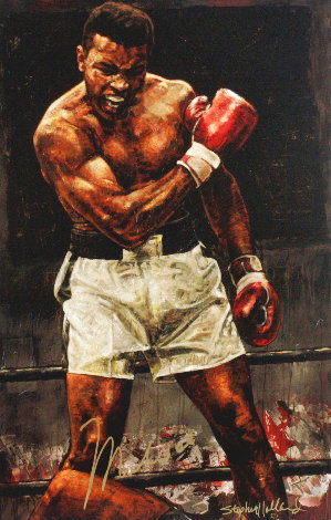 Victory Suite: Ali - 1965 and  Ali - In His Prime - Embellished - Set of 2 Limited Edition Print - Stephen Holland