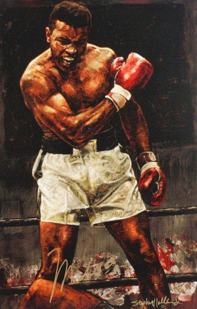 Victory Suite: Ali - 1965 and  Ali - In His Prime - Embellished - Set of 2 Limited Edition Print by Stephen Holland
