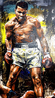 Ali the Greatest 1980 56x32 - Huge - Hand Signed Ali Original Painting - Stephen Holland Ali the Greatest 1980 56x32 - Huge - Hand Signed Ali Original Painting - Stephen Holland