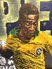 Pele 60x40 - Huge - Soccer - Signed Twice Original Painting by Stephen Holland - 2