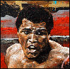 Ali Turns It On - Cassius Clay (Muhammad Ali) 2001 HS by ALI - 60x38  Huge Original Painting by Stephen Holland - 2