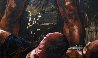 Muhammad Ali Over Sonny Liston 56x52 Original Painting by Stephen Holland - 2 Muhammad Ali Over Sonny Liston 56x52 Original Painting by Stephen Holland - 2
