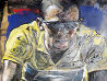 Tour De France: Lance Armstrong 2006 40x22 - Huge Original Painting by Stephen Holland - 2