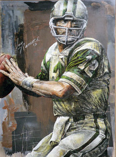 Joe Namath 2006 55x40 HS by Joe Super Huge Original Painting - Stephen Holland Joe Namath 2006 55x40 HS by Joe Super Huge Original Painting - Stephen Holland