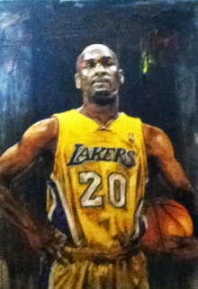 Gary Payton 46x28 Super Huge Original Painting - Stephen Holland Gary Payton 46x28 Super Huge Original Painting - Stephen Holland