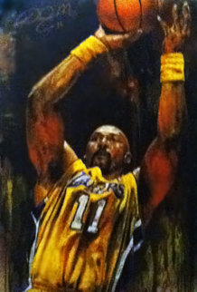 Karl Malone 46x29 Original Painting - Stephen Holland Karl Malone 46x29 Original Painting - Stephen Holland