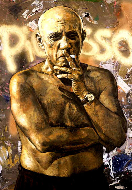 Picasso 2005 Embellished Giclee - Huge Limited Edition Print by Stephen Holland