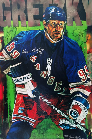Wayne Gretzky New York Rangers 2000 Embellished By Stephen