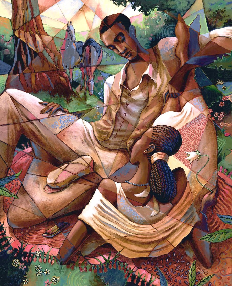 Just Us Two 2018 29x23 Original Painting by John Holyfield Just Us Two 2018 29x23 Original Painting by John Holyfield