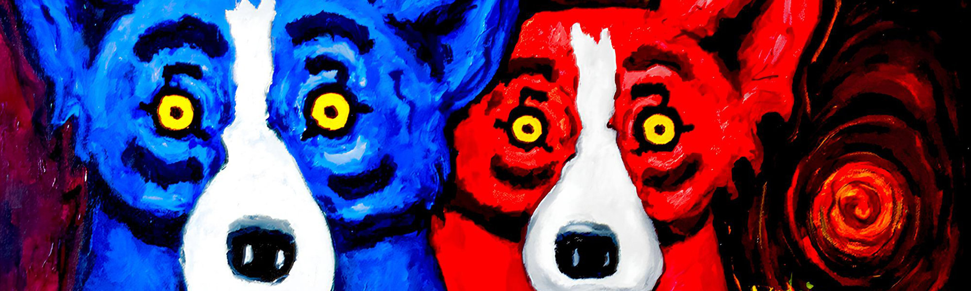 Art Brokerage Buy And Sell Fine Art Art Dealers And Artwork For Sale   Blue Dog George Rodrigue Home Hero 