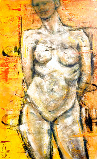 Nude 2019 48x30 Huge Original Painting - Karol Honeycutt Nude 2019 48x30 Huge Original Painting - Karol Honeycutt
