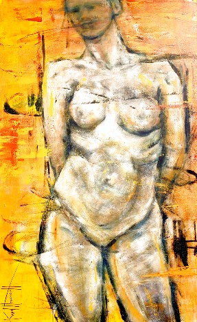 Nude 2019 48x30 Huge Original Painting - Karol Honeycutt