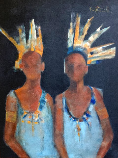 Twins 2019 40x30 Original Painting - Karol Honeycutt Twins 2019 40x30 Original Painting - Karol Honeycutt