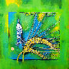 24 Chinese Solar Terms: 08 Corn Forms 2023 18x18 Original Painting by Lu Hong - 0