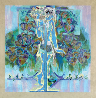 Spring Steps 1990 38x37 Huge Limited Edition Print - Lu Hong Spring Steps 1990 38x37 Huge Limited Edition Print - Lu Hong