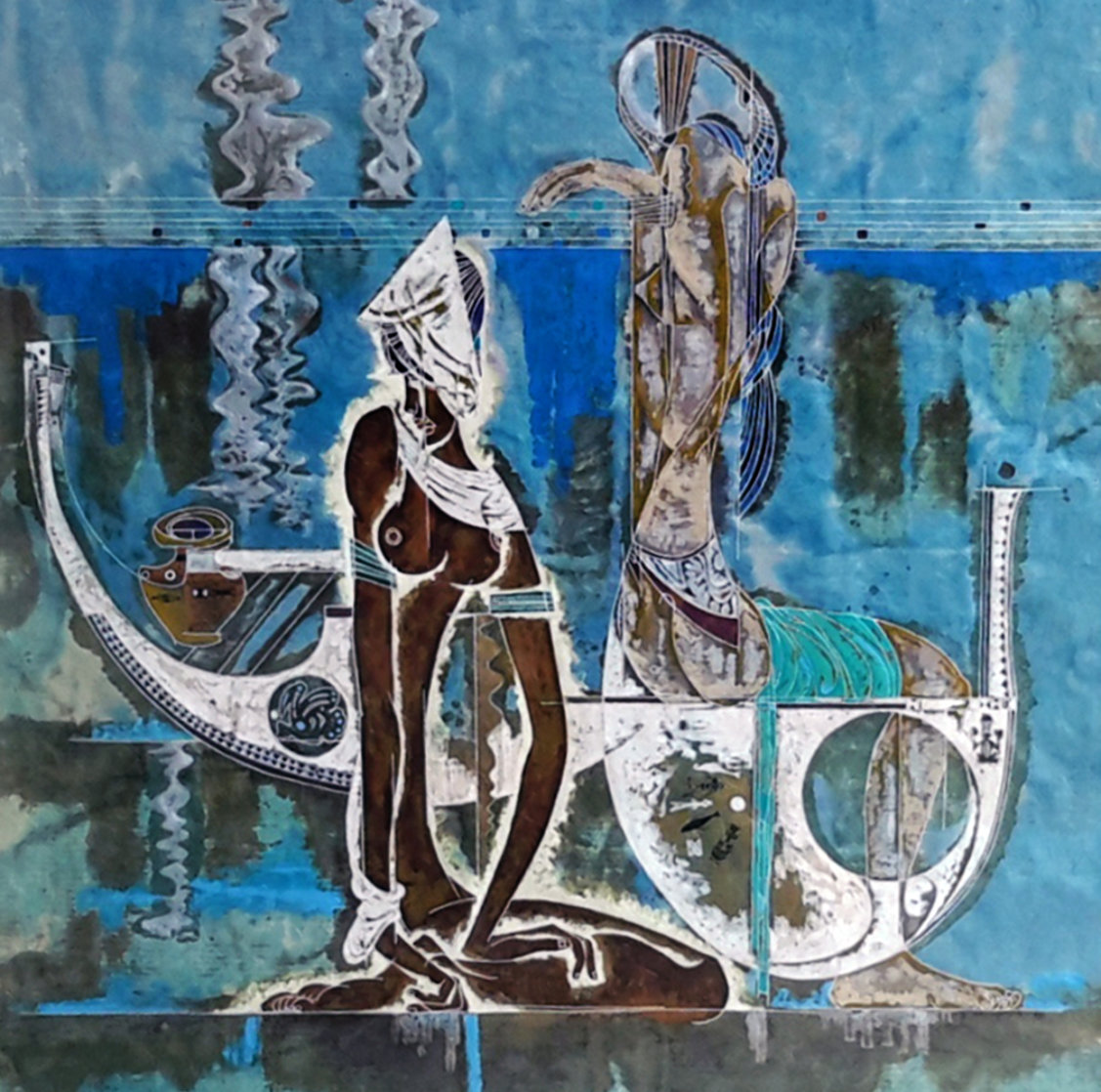 Rhyme of Sea 1988 Limited Edition Print by Lu Hong Rhyme of Sea 1988 Limited Edition Print by Lu Hong