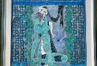Maid and Death 1990 52x52 Super Huge Original Painting by Lu Hong - 3 Maid and Death 1990 52x52 Super Huge Original Painting by Lu Hong - 3