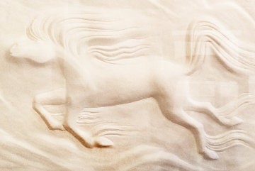 Horse Cast Paper Sculpture 43x58 Limited Edition Print - Rance Hood Horse Cast Paper Sculpture 43x58 Limited Edition Print - Rance Hood
