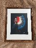 Comanche Chief 1972 9x7 Original Painting by Rance Hood - 3