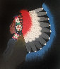 Comanche Chief 1972 9x7 Original Painting by Rance Hood - 0