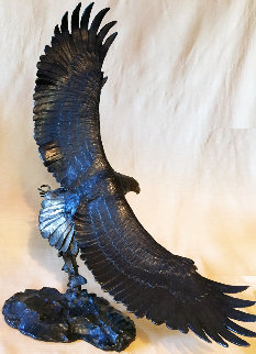 Eagles Catch Bronze Sculpture 1997 22 in Sculpture - Mark Hopkins Eagles Catch Bronze Sculpture 1997 22 in Sculpture - Mark Hopkins