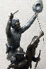 Steady Boys Bronze Sculpture 1997 19 in Sculpture by Mark Hopkins - 1