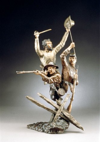 Steady Boys Bronze Sculpture 1997 19 in Sculpture - Mark Hopkins