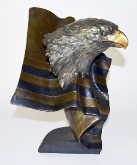 Forever Free Bronze Sculpture 1994 12 in Sculpture - Mark Hopkins Forever Free Bronze Sculpture 1994 12 in Sculpture - Mark Hopkins