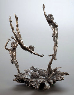 Last One In Bronze Sculpture 1989 13 in Sculpture - Mark Hopkins Last One In Bronze Sculpture 1989 13 in Sculpture - Mark Hopkins