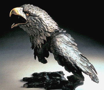 Cry of Freedom Bronze Sculpture 1994 14 in Sculpture - Mark Hopkins Cry of Freedom Bronze Sculpture 1994 14 in Sculpture - Mark Hopkins