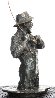 Hooked Bronze Sculpture 1989 8 in Sculpture by Mark Hopkins - 1