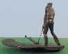 Sandtrap Bronze Sculpture 1989 10 in - Golf Sculpture by Mark Hopkins - 3