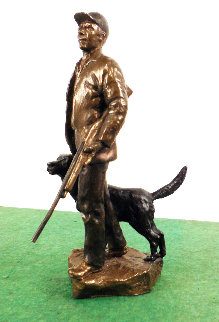 Hunters Bronze Sculpture 1997 9 in Sculpture - Mark Hopkins Hunters Bronze Sculpture 1997 9 in Sculpture - Mark Hopkins