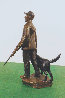 Hunters Bronze Sculpture 1997 9 in Sculpture by Mark Hopkins - 3
