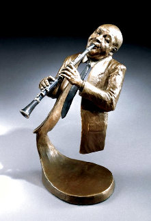 Jazz Suite: Jazz Clarinet Bronze Sculpture 1999 10 in Sculpture - Mark Hopkins Jazz Suite: Jazz Clarinet Bronze Sculpture 1999 10 in Sculpture - Mark Hopkins