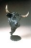 Bronze Bull Bronze Sculpture 1992 16 in Sculpture by Mark Hopkins - 2