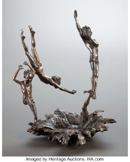Last One In Bronze Sculpture 12 in Sculpture - Mark Hopkins Last One In Bronze Sculpture 12 in Sculpture - Mark Hopkins