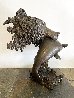 Fishing Grizzly Bear Bronze Sculpture 1992 14 in Sculpture by Mark Hopkins - 5