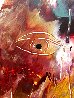 Untitled Abstract Portrait 30x17 Original Painting by Anthony Hopkins - 2