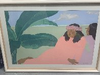 Kailua Noon II 1983 Huge 27x40 Limited Edition Print by Pegge Hopper - 1 Kailua Noon II 1983 Huge 27x40 Limited Edition Print by Pegge Hopper - 1