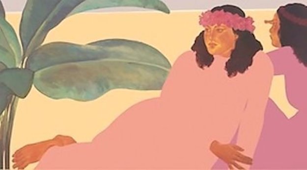 Kailua Noon II 1983 Huge 27x40 by Pegge Hopper - For Sale on Art