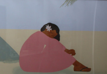 Untitled (Women on Hawaiian Beach) Set of 2 1980 Limited Edition Print - Pegge Hopper Untitled (Women on Hawaiian Beach) Set of 2 1980 Limited Edition Print - Pegge Hopper