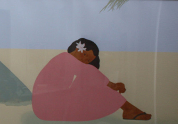 Untitled (Women on Hawaiian Beach) Set of 2 1980 Limited Edition Print by Pegge Hopper Untitled (Women on Hawaiian Beach) Set of 2 1980 Limited Edition Print by Pegge Hopper