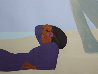 Untitled (Women on Hawaiian Beach) Set of 2 1980 Limited Edition Print by Pegge Hopper - 1 Untitled (Women on Hawaiian Beach) Set of 2 1980 Limited Edition Print by Pegge Hopper - 1