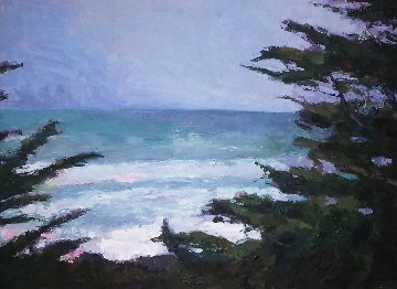 Pacific Trail 2009 34x35 Huge Original Painting - Larry Horowitz Pacific Trail 2009 34x35 Huge Original Painting - Larry Horowitz