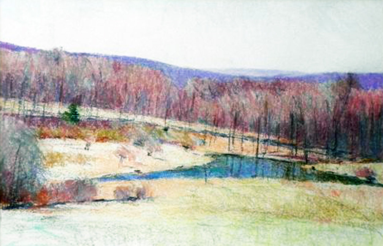 Untitled Landscape 1986 24x40 Original Painting by Larry Horowitz Untitled Landscape 1986 24x40 Original Painting by Larry Horowitz