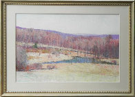 Untitled Landscape 1986 24x40 Original Painting by Larry Horowitz - 1 Untitled Landscape 1986 24x40 Original Painting by Larry Horowitz - 1