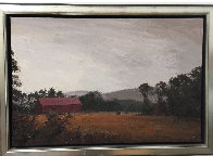 Sepia Barn, New Hampshire 41x29 Super Huge Original Painting by Larry Horowitz - 1 Sepia Barn, New Hampshire 41x29 Super Huge Original Painting by Larry Horowitz - 1