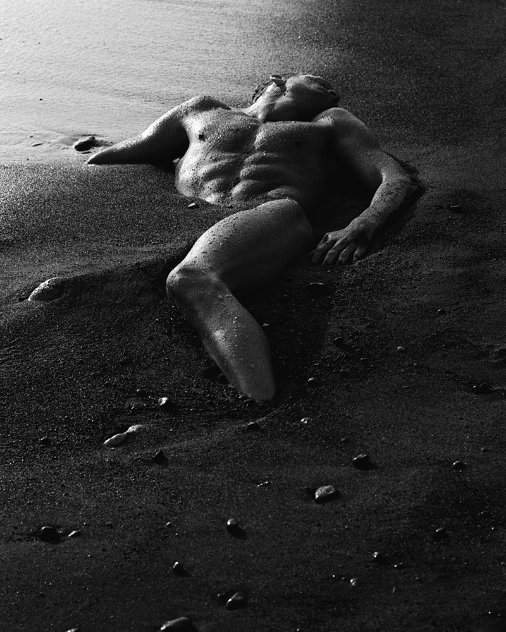Buried Nude Series 1, Greece 1993 Panorama by James Houston