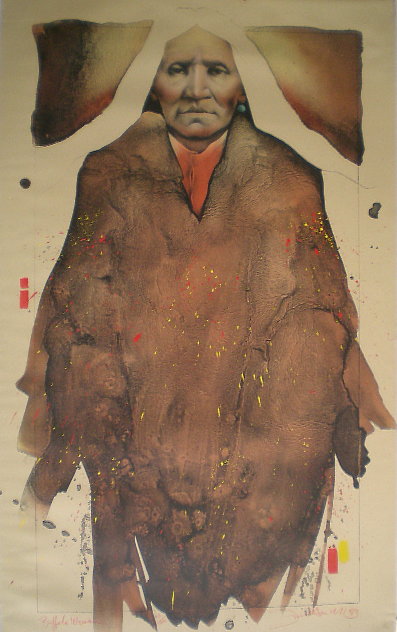 Buffalo Woman 1983 Huge Limited Edition Print by Frank Howell
